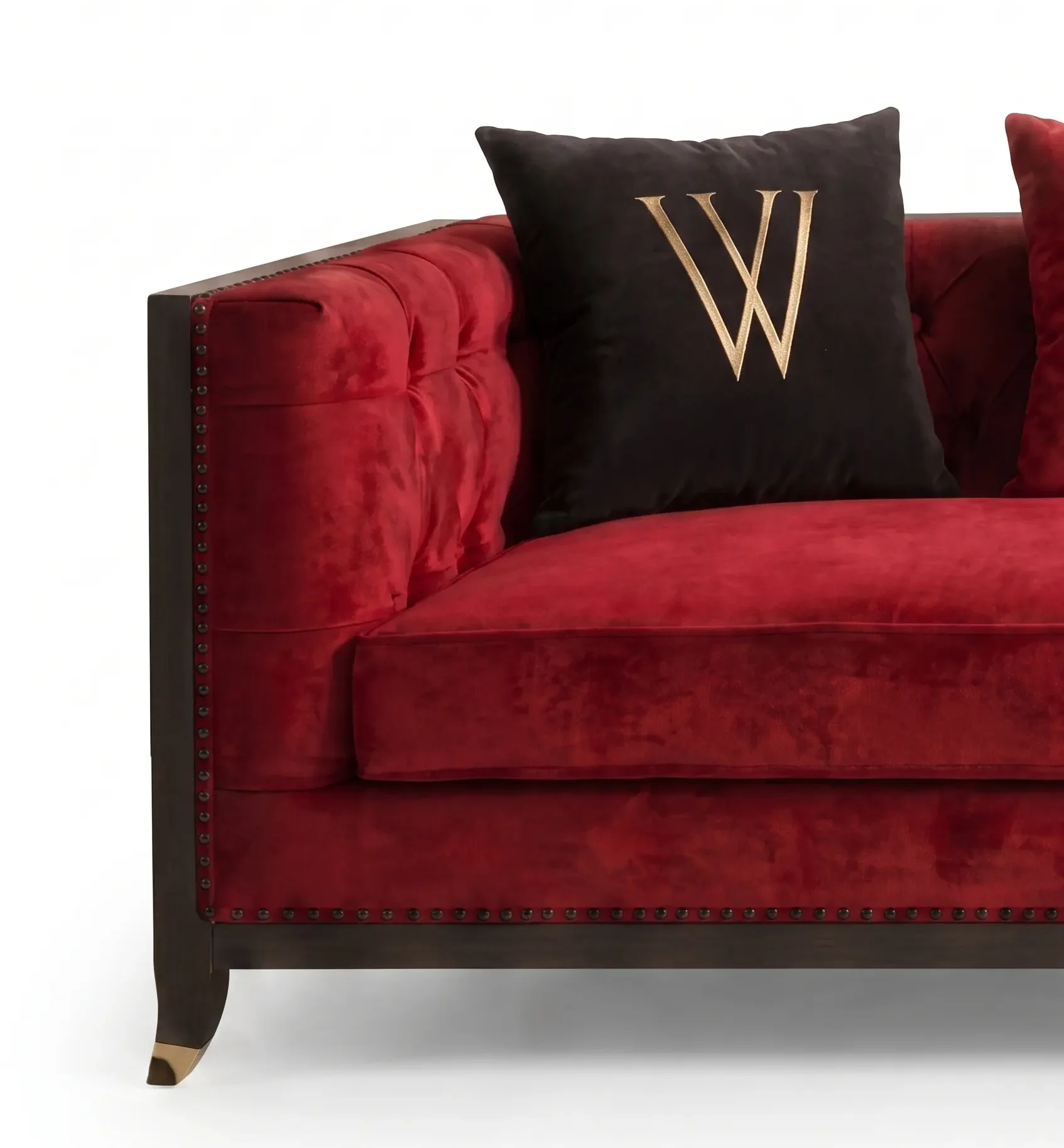 Ruby Velvet Statement Sofa - Image 2