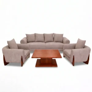Taupe Contemporary Sofa Set