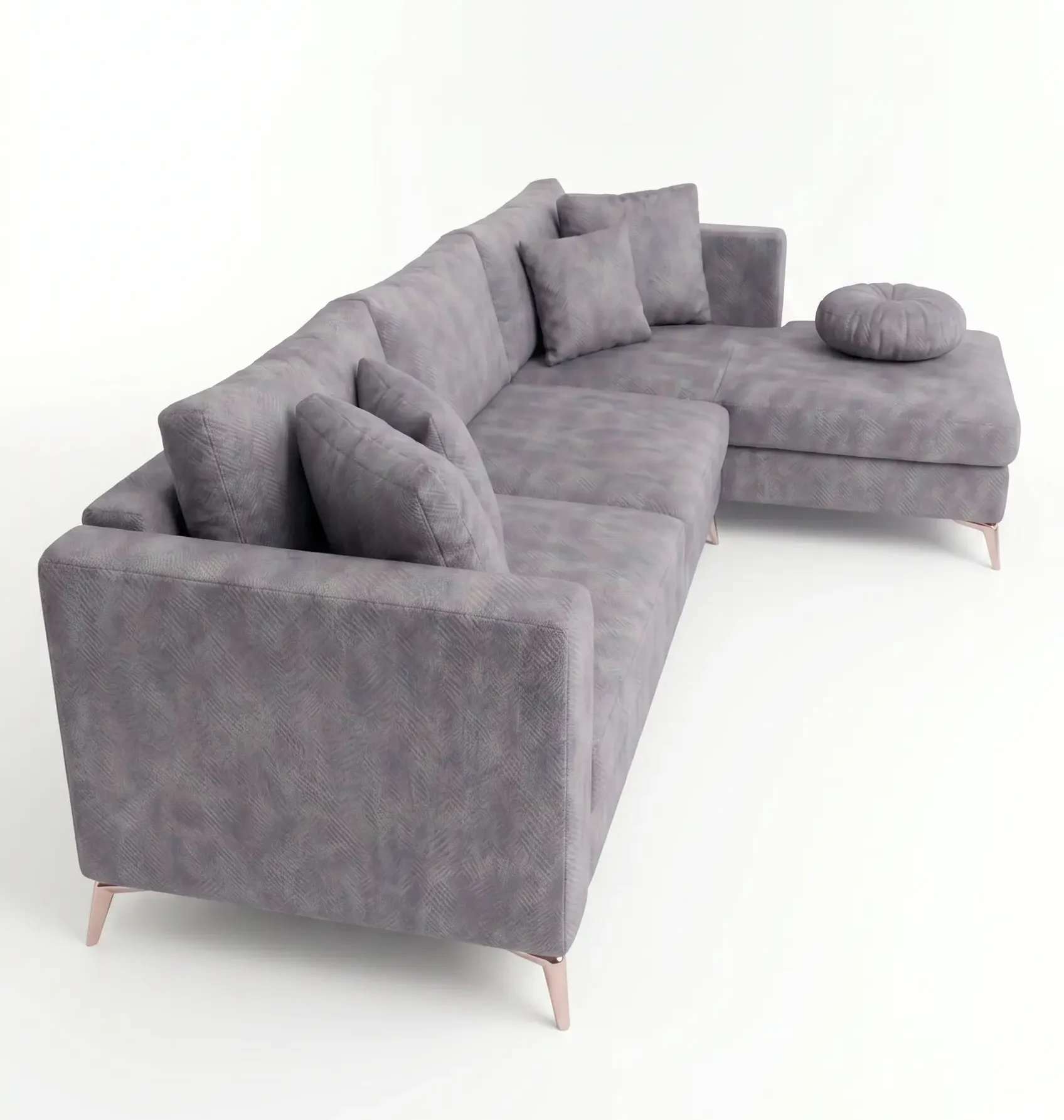 Slate L-Shape Modern Sectional Sofa - Image 2