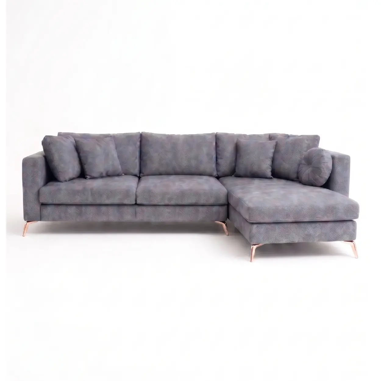 Slate L-Shape Modern Sectional Sofa