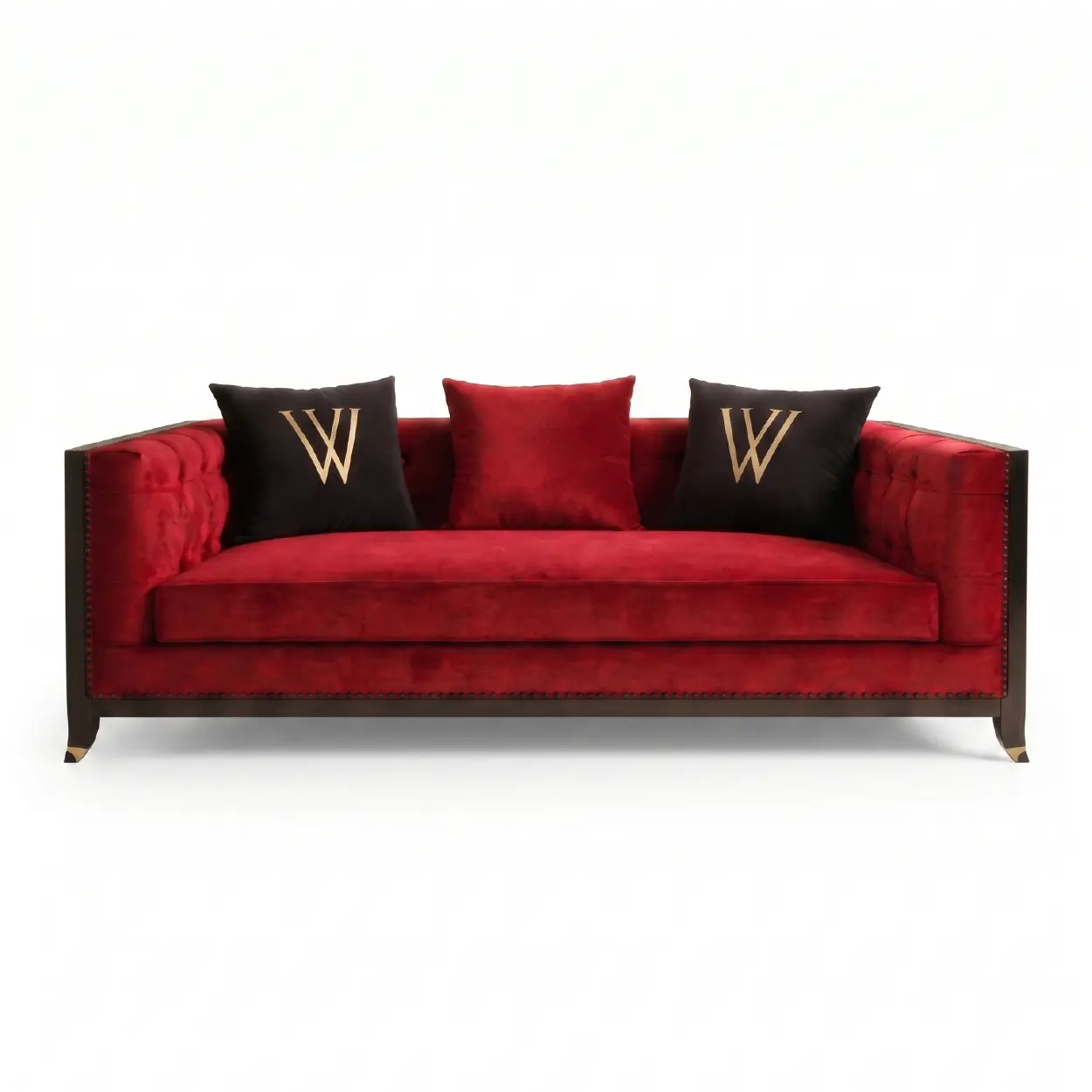 Ruby Velvet Statement Sofa