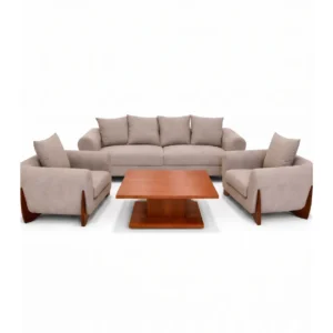 Taupe Contemporary Sofa Set