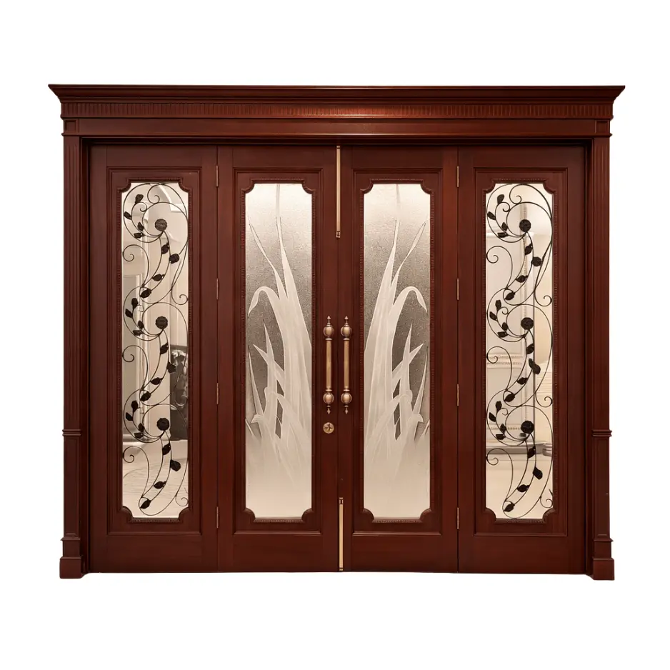 Frostleaf Glass Door