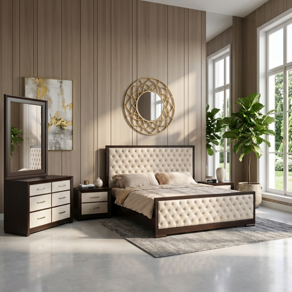Aurora Tufted Bed Set
