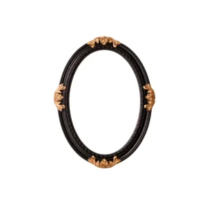 Noir Oval Mirror