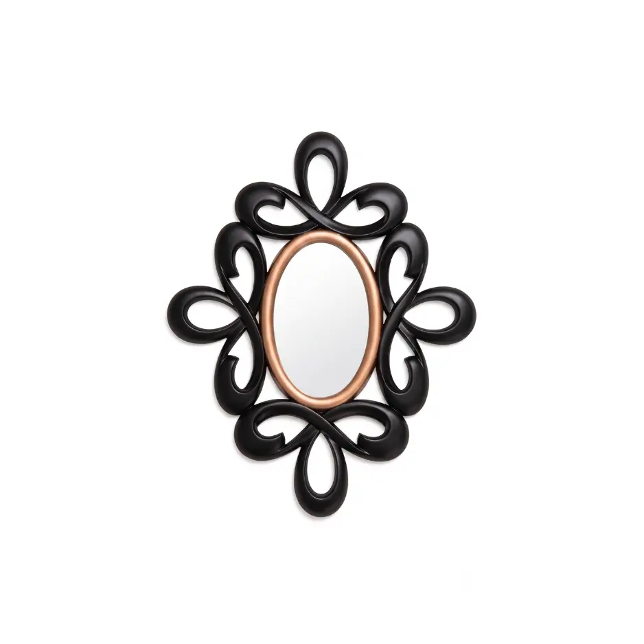 Floral Oval Mirror