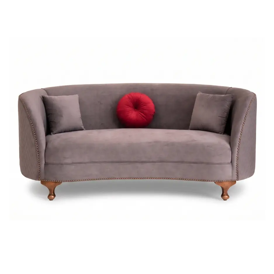 Taupe Curved Deewan